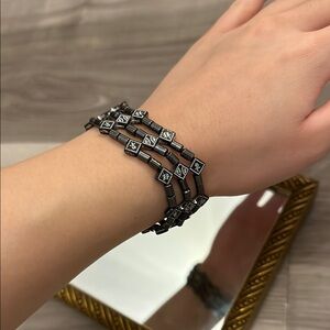 3 for $20 ✨ Chinese Blessings Characters Black Elastic Bracelet